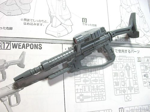MG 1/100 MS-06K ザクキャノン 作成レポート その7