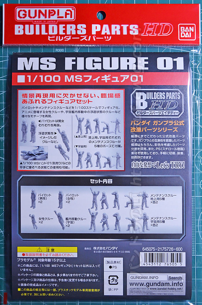 ビルダーズパーツHD 1/100 MSフィギュア01